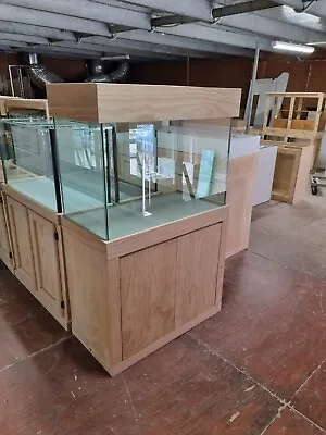 $1050 • Buy 4FT X 2FT X 2FT Fish Tank Cabinet Hood Modern Pine Finish