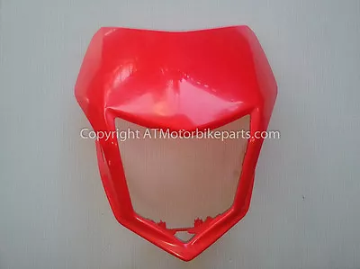 Honda CRF250M CRF250L Headlight Cowl Cover Visor Shroud Red 2012-2019 • $37.27