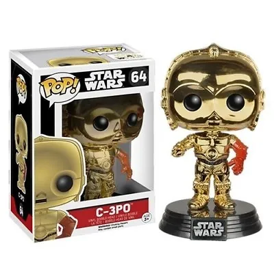 Star Wars The Force Awakens C-3PO Chrome Pop! Vinyl BobbleHead Figure Funko • $39.99