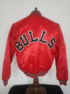 🚨🔥Vintage Chalk Line Med Chicago Bulls Starter Style Spellout Rare Jacket EUC! • $299.99