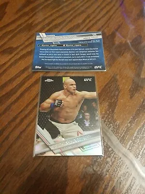 2017 Topps Chrome UFC Refractor Parallel Card Junior Dos Santos #36 1st Chrome • $2.99