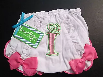 Mud Pie Initial Baby  I  Bloomers Size 0-6 Months NWT • $9.95