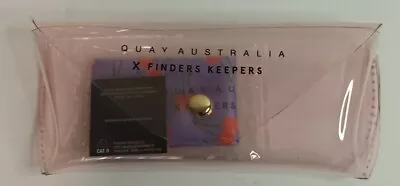 $19.99 • Buy Quay Australia X Finders Keepers Sunglasses Case Transparent Pink Clear 