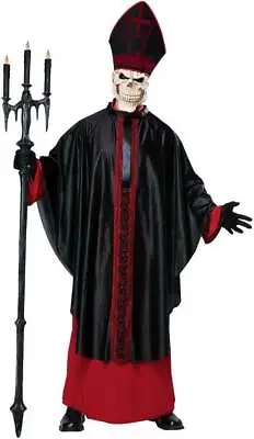 California Costume BLACK MASS / ADULT Men Devil Halloween Outfit 01406 • $20.66