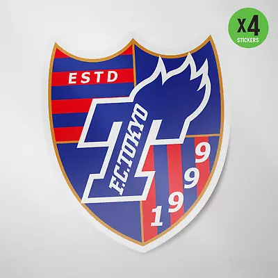 (4 Pack) FC Tokyo Japan Vinyl Sticker Decal Football J League Soccer • $29.99