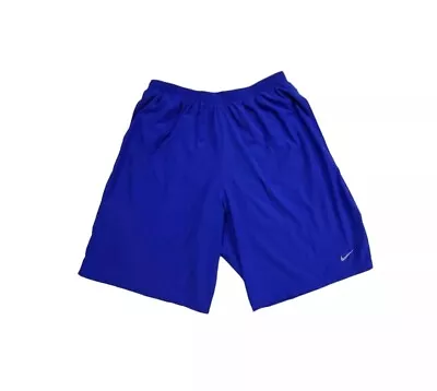 Nike Running Shorts Mens Large Lapis Blue Distance 9  Dri Fit Lightweight Blue • $14.97