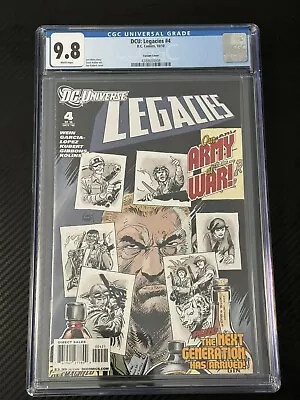 DCU Legacies #4 CGC 9.8 1:25 Joe Kubert Art HTF Rare 🔥 🔥 • $2000