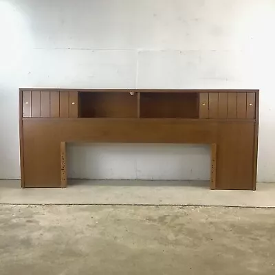 Mid-Century King Or Full Size Storage Headboard By Kroehler • $1195