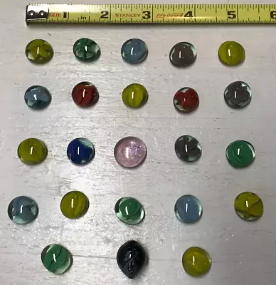 Lot Of 23 Error Glass Marbles Mixed Colors Toy Games Collection • $18
