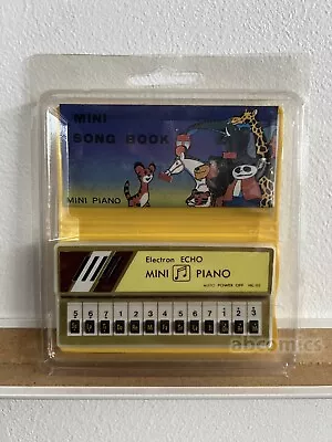 VINTAGE ELECTRON ECHO 80's MINI PIANO SONG BOOK Yellow • $21.99