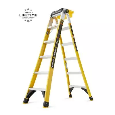 Gorilla Ladders Multi-Position Ladder Non-Conductive 2-Sided 375 Lbs. Load Cap • $234.08