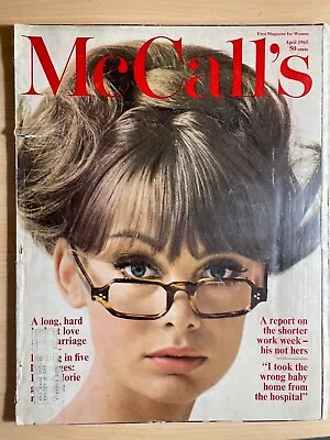 McCALL'S MAGAZINE April 1965 Jean Shrimpton Cover • $12