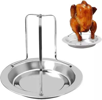 Chicken Roaster Rack Folding Stainless Steel Nonstick Vertical Meat Poultry Tur • $19.36