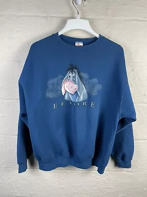 Vintage Eeyore Winnie The Pooh Sweatshirt Crewneck Size Large Disney Store USA • $25