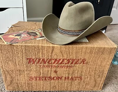 Stetson & Winchester  The Great Legends JOHN WAYNE COWBOY HAT Size 6 7/8” Rare! • $225