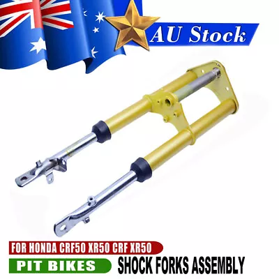 FORK FORKS SET SUSPENSION FOR HONDA 50 CRF50 XR50 DRUM BRAKE STOCK Gold • $165.65