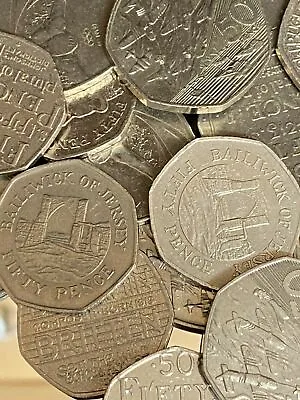 UK And Territories Circulated 50p Fifty Pence Coins *MULTI LISTING* • £2.52
