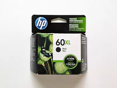 HP 60XL Black High-Yield Ink Cartridge (CC641WN) DATE 03/2019 • $19.99