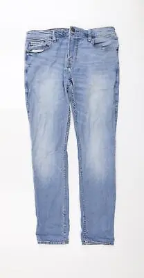 Hollister Mens Blue Cotton Skinny Jeans Size 32 In L30 In Regular Button • £7.25