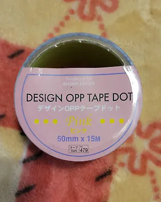 $6.50 • Buy Daiso Japan Duct Tape Pink Dots Design
