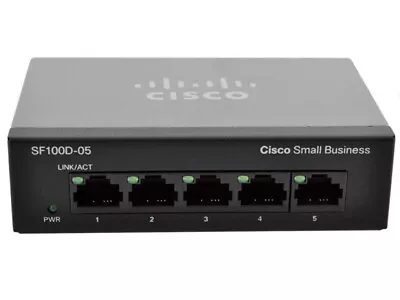 Cisco  (SG100D-05-UK) 5-Ports External Ethernet Switch • $40