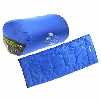 £24.95 • Buy Summit Thermal Envelope Sleeping Bag 250G Camping Festivals Blue SUM611020