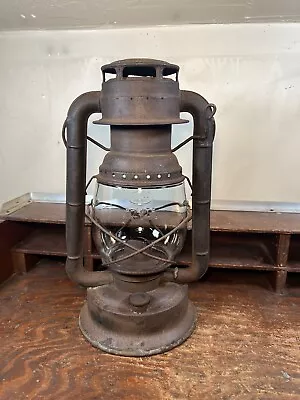 Vintage Early Dietz D-lite Top Lift Kerosene Lantern Tubular Barn Lantern • $50