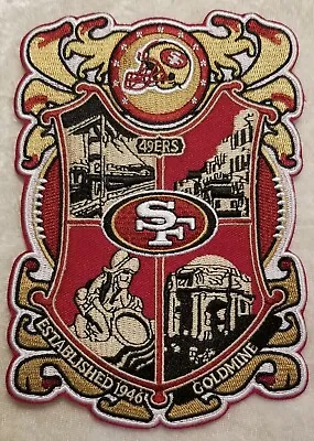 San Francisco 49ers NEW 6  Est.1946 Iron On Embroidered Patch ~USA Seller~ • $9.95