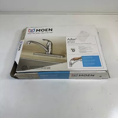 MOEN Adler Single-Handle Low Arc Kitchen Faucet In Chrome With Tool Free Install • $47.45