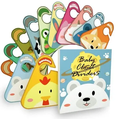 Baby Clothes Dividers 12 Pcs Baby Wardrobe Dividers Nursery Baby Closet • £2.99