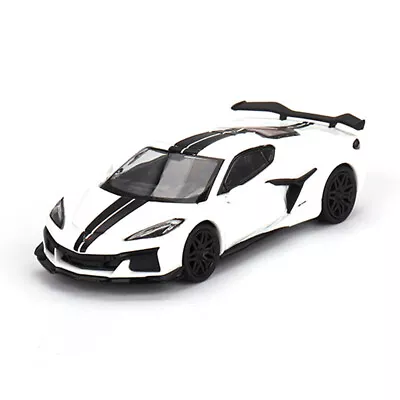 Mini GT 1/64 Chevrolet Corvette Z06 2023 Arctic White RHD Diecast Scale Model  • $10.78