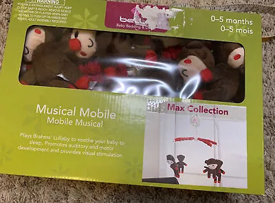 Belle Nursery Decor Musical Mobile - Monkeying Around!  Plays Brahms’ Lullaby! • $11.24