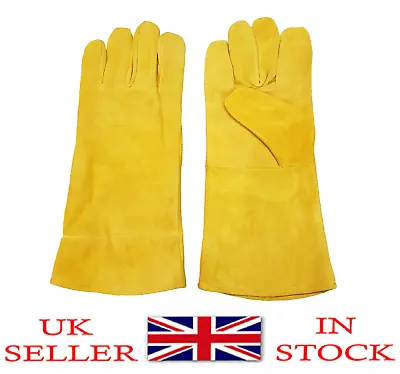 £8.99 • Buy  Welding Gloves Welders Gauntlets For BBQ | Oven | TIG | MIG | (FREE P&P IN UK)