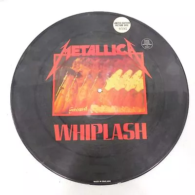 Metallica Whiplash Limited Edition Import Picture Disc Vinyl W/Live Tracks • $149.99