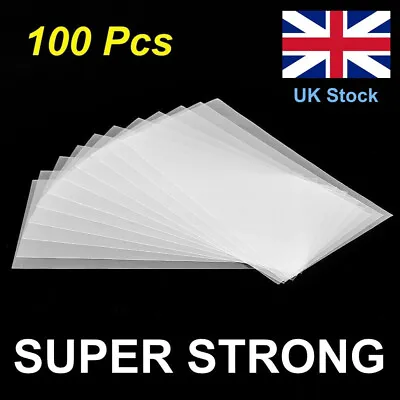 Banknote Protection Sleeves 100 Pcs Money Bag 18x9 Cm Super Strong • £9.50