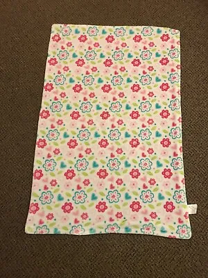 Little Miracles Costco Pink White  Aqua Flowers Floral Heart Baby Blanket Rare • $39.99