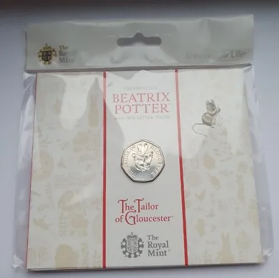 2018 Royal Mint Beatrix Potter Tailor Of Gloucester 50p Coin BU Presentation Pk • £10.99