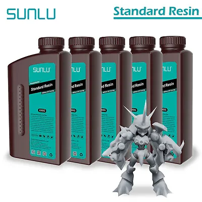SUNLU 5000G 3D Printer Resin Standard For LCD DLP SLA 395-405nm Low Shrinkage • $119.54