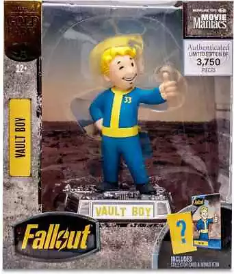 Fallout Movie Maniacs - Vault Boy (Gold Label) 6  Posed Figure Mcfarlane STOCK • $64.95