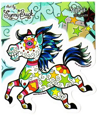 Candy Horse Sunny Buick Die Cut Decal Sticker New Stars Tattoo Smile • $1