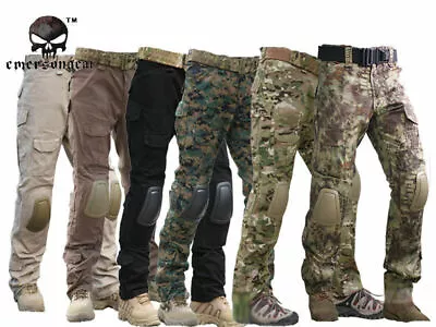 Tactical Pants With Knee Pads Emerson Gen2 Camping Hiking Hunting Trousers • £35.87