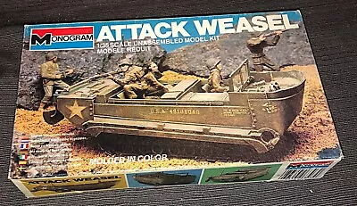 Vintage 1982 Monogram 1/35 Scale Attack Weasel Model Kit #6303 • $11.95