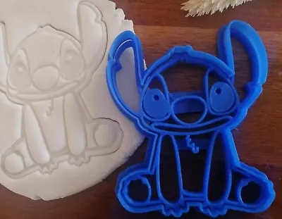 3D Like Stitch Cookie Cutter Embosser Stamp Biscuit Dough Icing Cake Birthday • £4.19