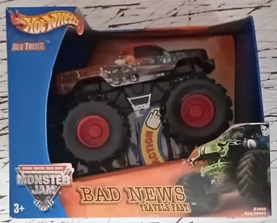 Hot Wheels Monster Jam Rev Tredz Bad News Travels Fast! Monster Truck Brand New • $19.99