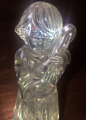 Vintage Handcrafted Silvestri Heavy Prism Glass 6” Angel Figurine/Paperweight • $27.99