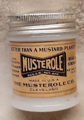 Nice Musterole Better Then A Mustard Plaster Embossed W Label Lid Cleveland Ohio • $29.99