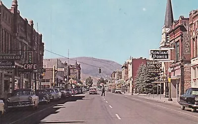 Main Street Anaconda Montana Postcard 1950's • $0.99