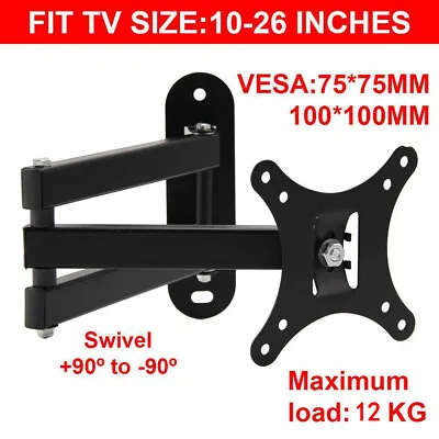 TV Wall Mount Bracket Tilt Swivel 14 16 18 20 21 22 23 24 26  27 LCD LED PLASMA • £9.49