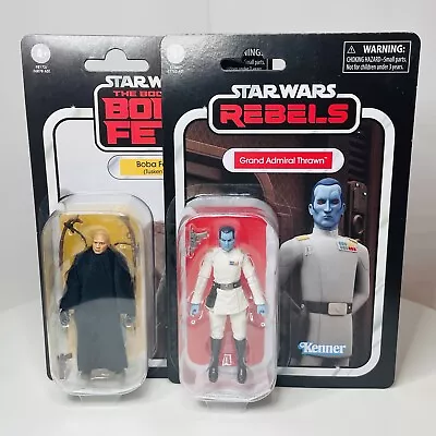 Star Wars Vintage Lot Of (2) Boba Fett/ Grand Admiral Thrawn 3.75” Figure New • $14.99