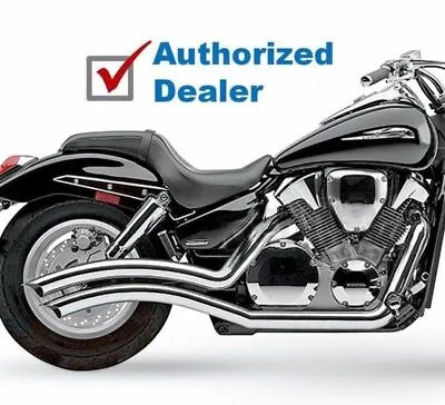 Cobra Chrome Speedster Swept Exhaust Pipes Header 2004-2009 Honda VTX1300C • $789.95